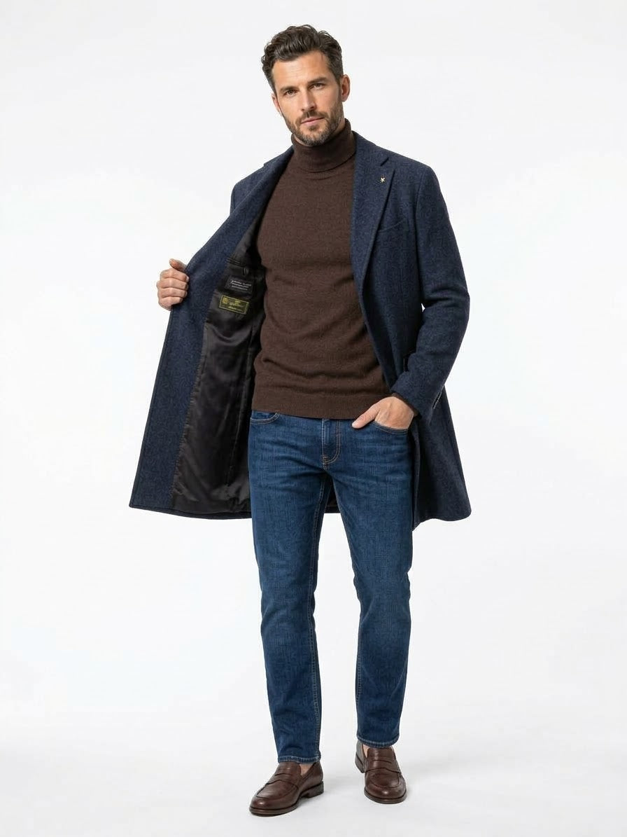 Cappotto Tessuto Loro Piana Capolavoro Double