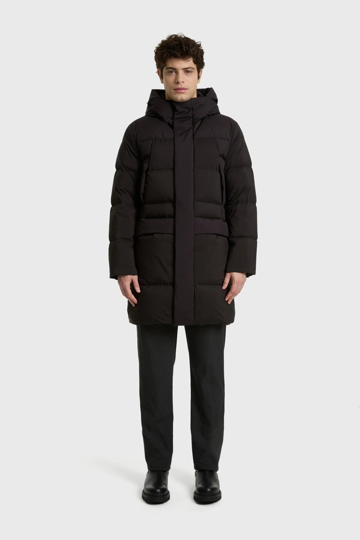 Parka Lungo in Nylon Opaco