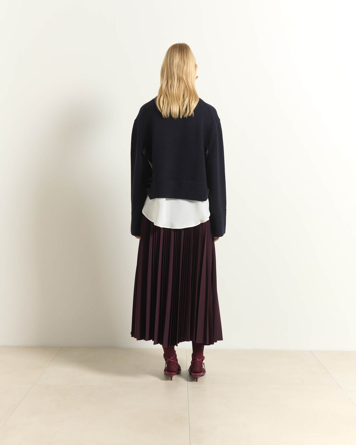 Maglione Scollo a v Con Rouches