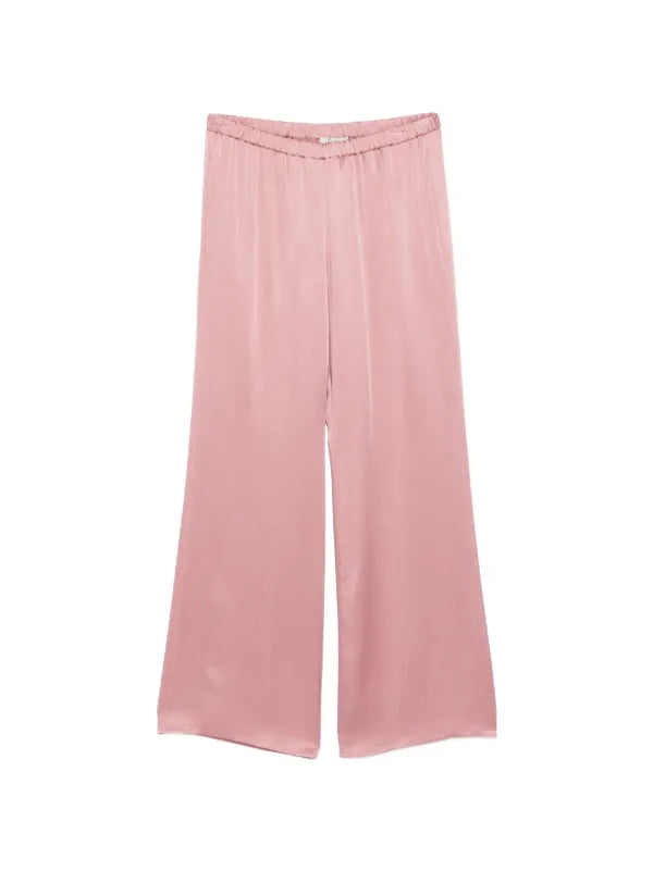 Pantalone Morbido In Satin Con Coulisse