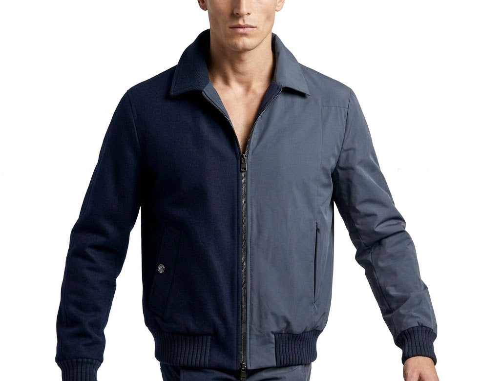 Bomber Reversibile Cashmere e Nylon