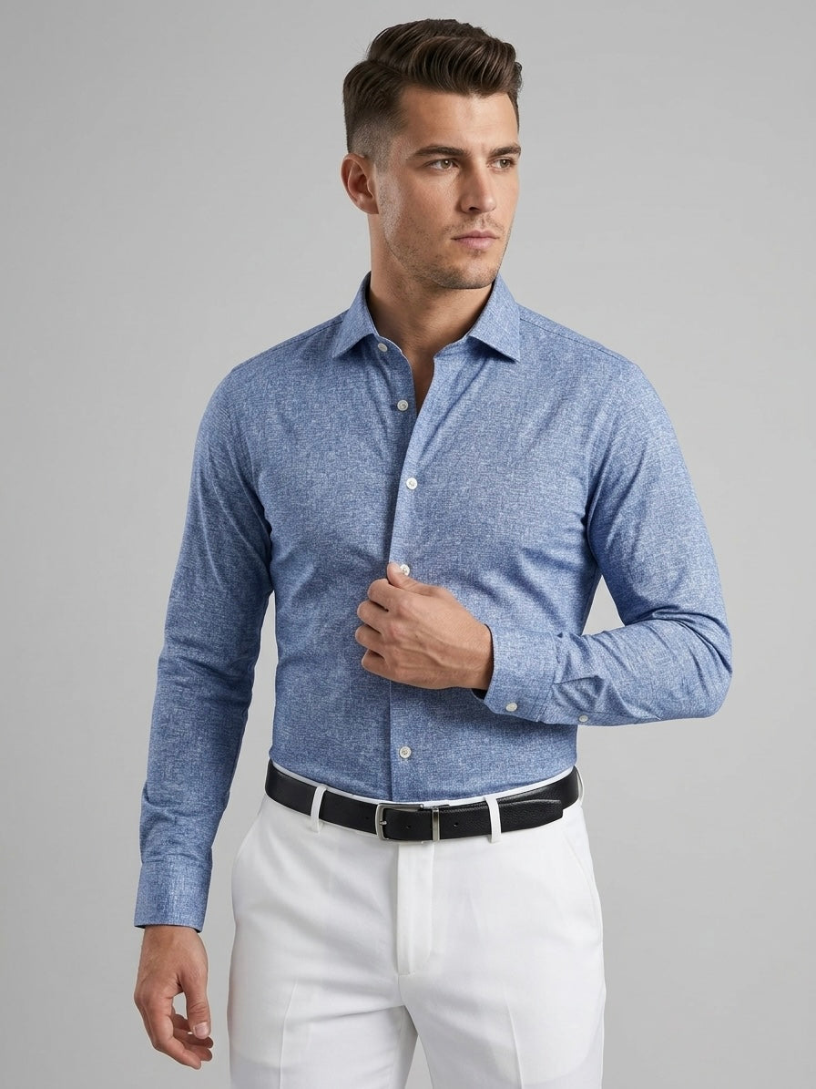 Camicia Elasticizzata In Tessuto Tecnico