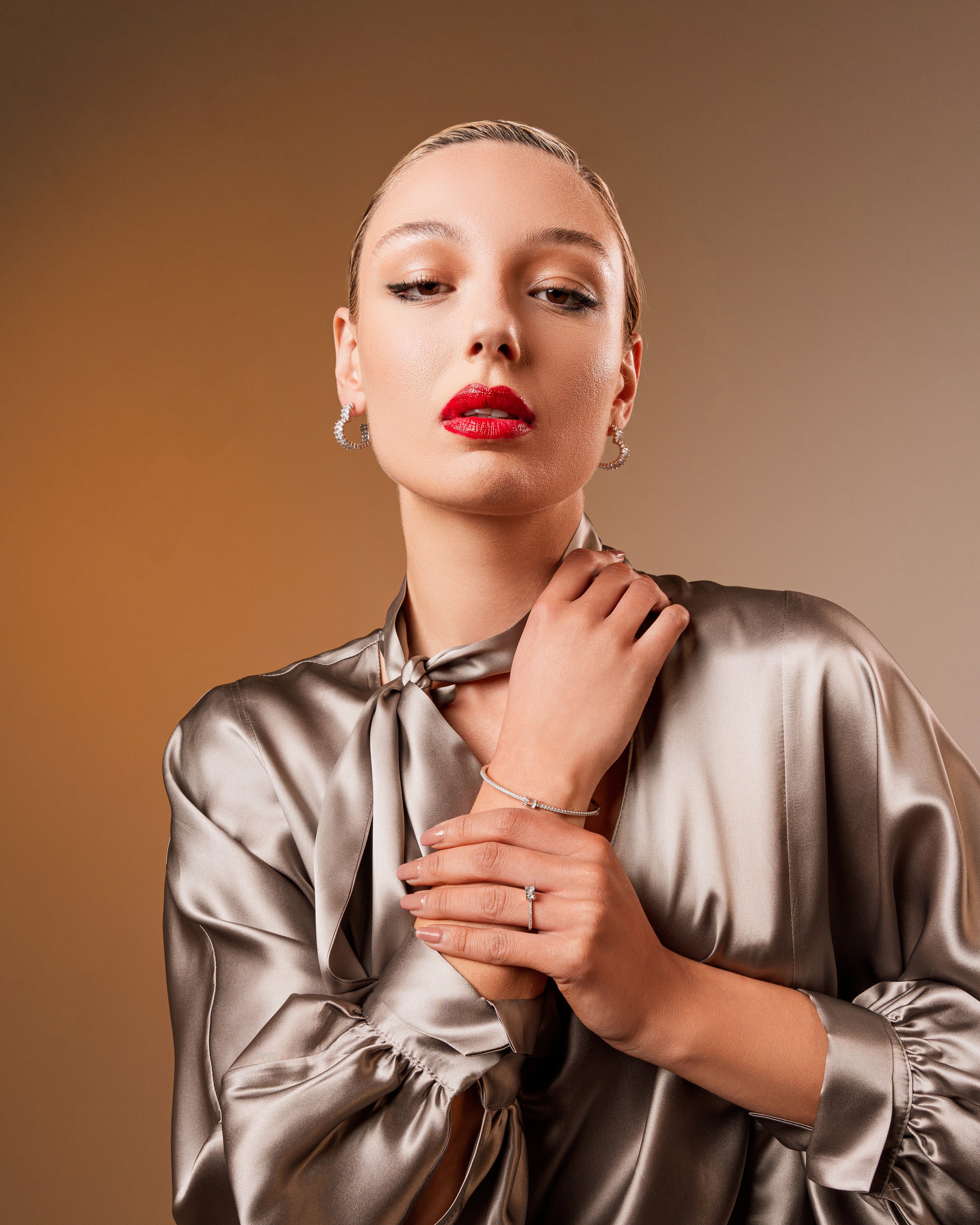 Camicia in seta con fusciacca