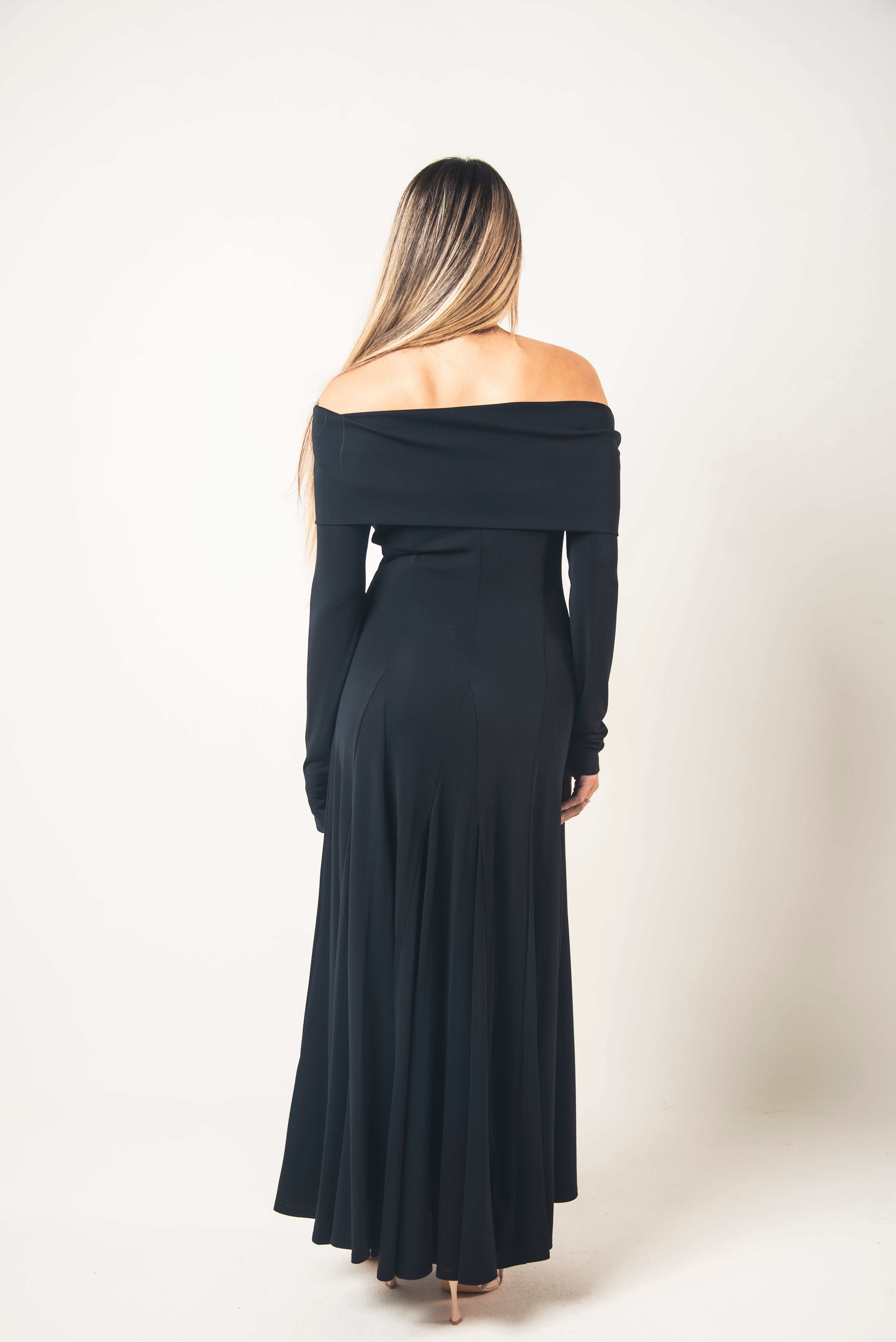 Abito In Jersey Con Scollo Omerale