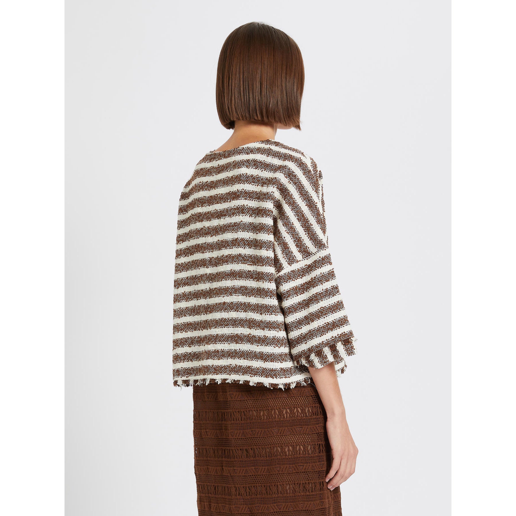 Giacca Rigata in tweed