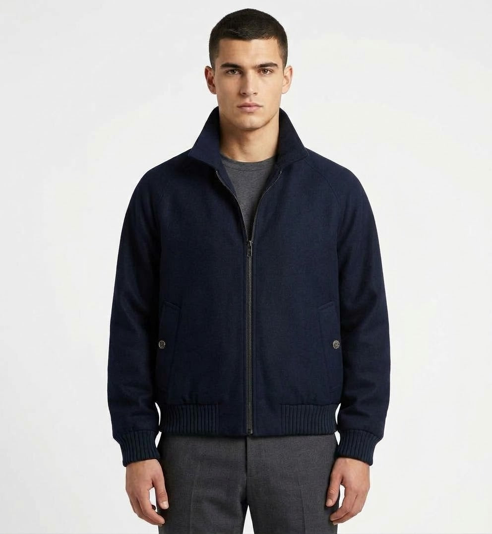 Bomber Reversibile Cashmere e Nylon