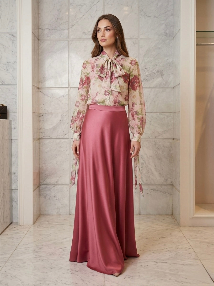 Blusa In Organza Fantasia Giada Curti