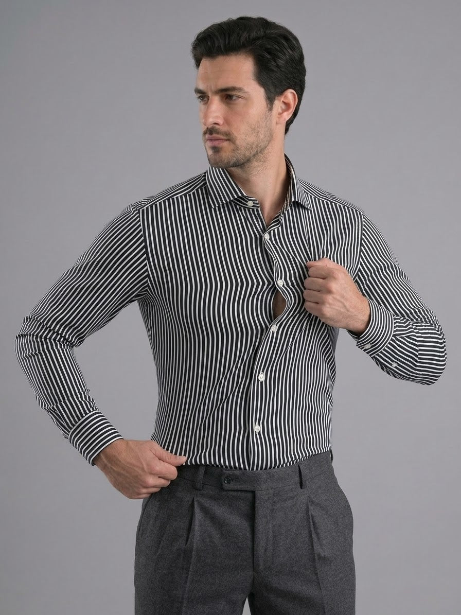 Camicia tecnica Bielastica rigata