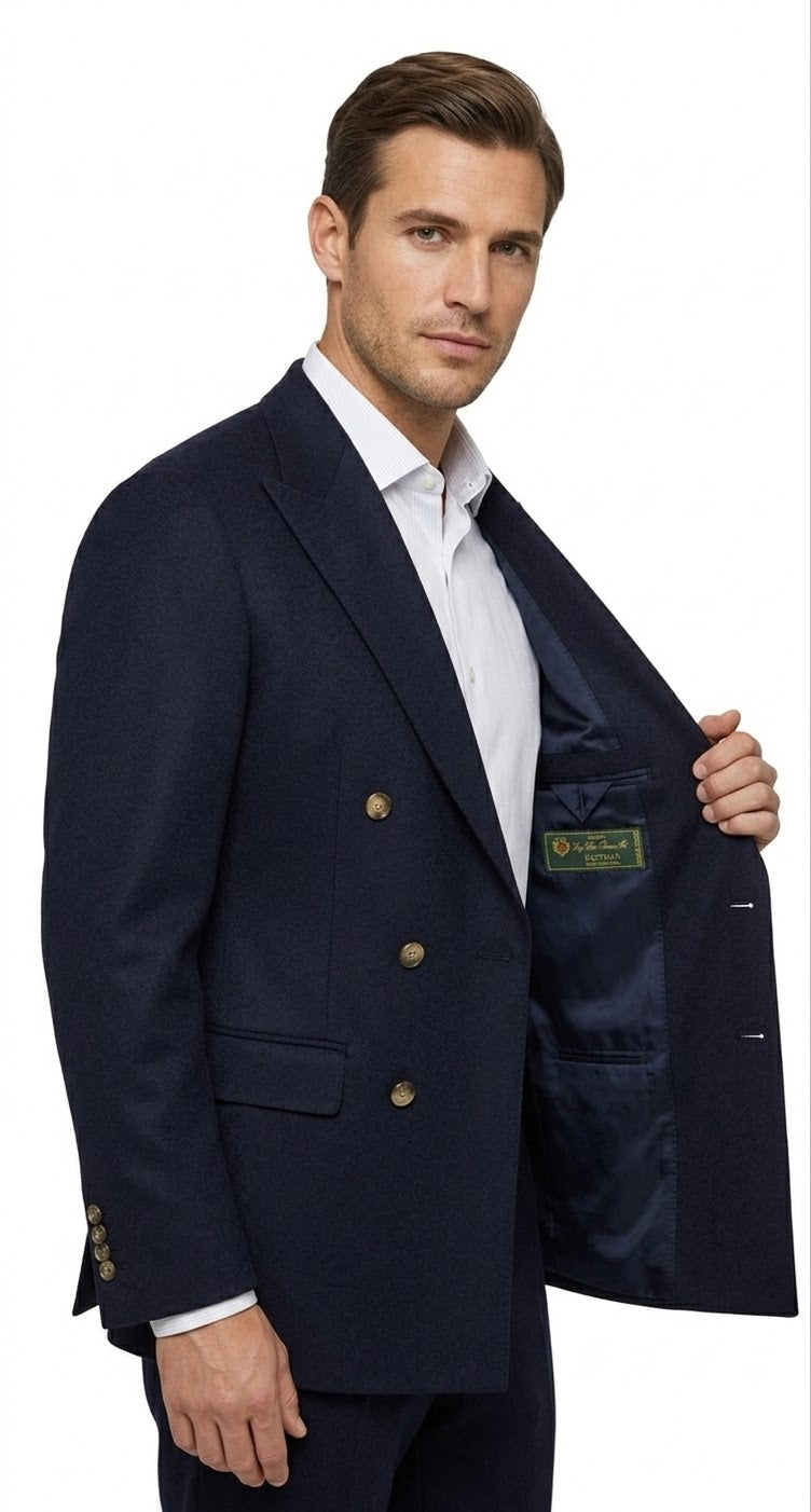 Giacca Doppio Petto in Loro Piana Baby Camel Bactrian