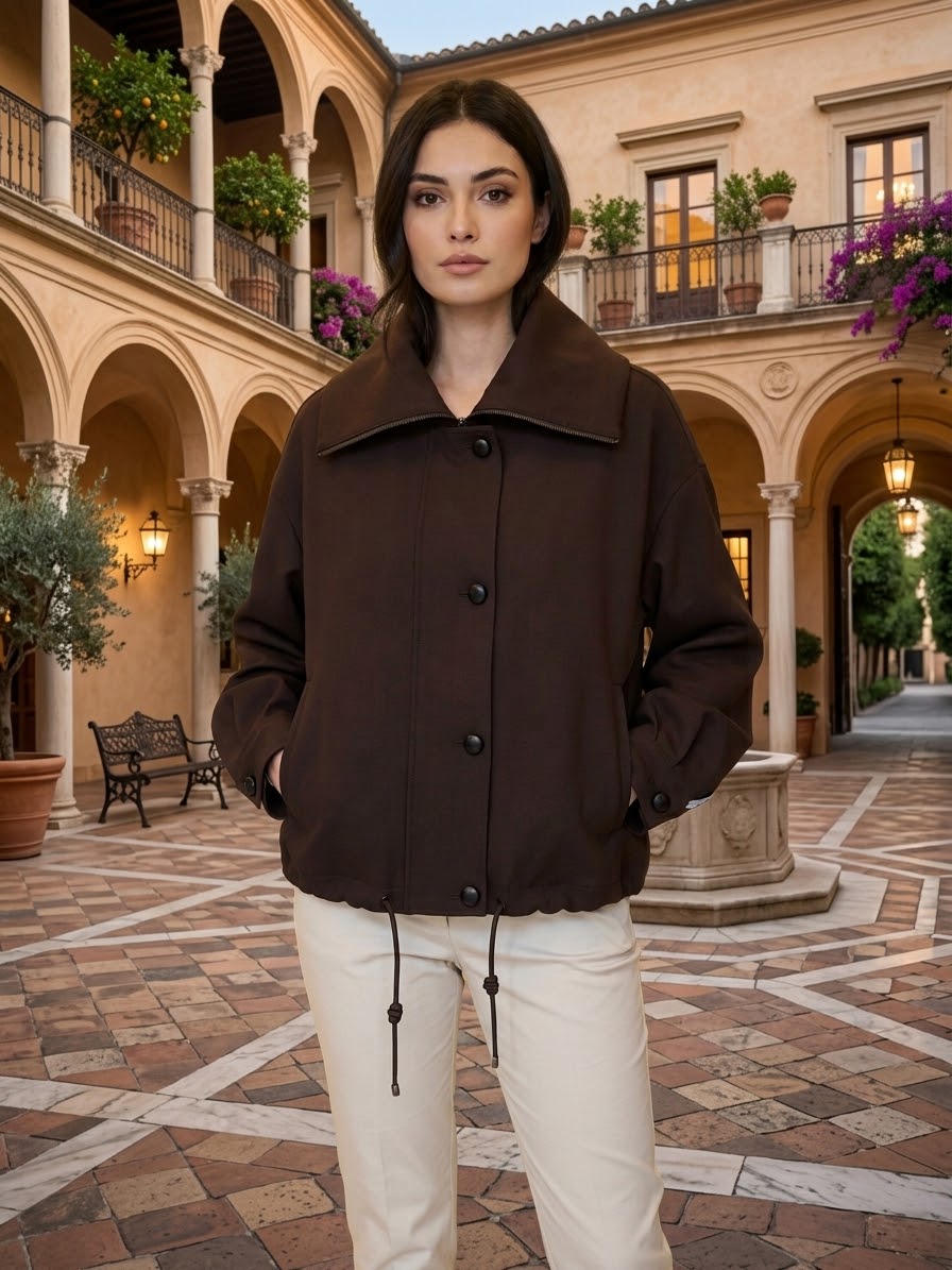 Cappotto Corto con Coulisse