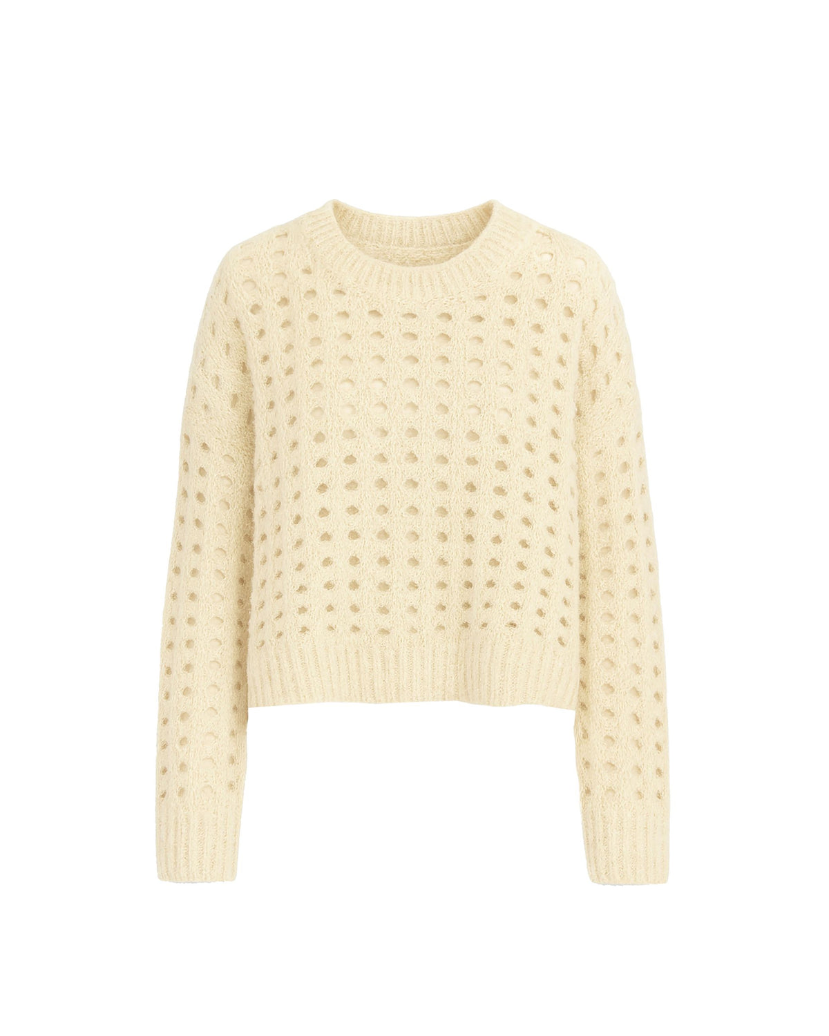 Maglione Traforato In Misto Mahair