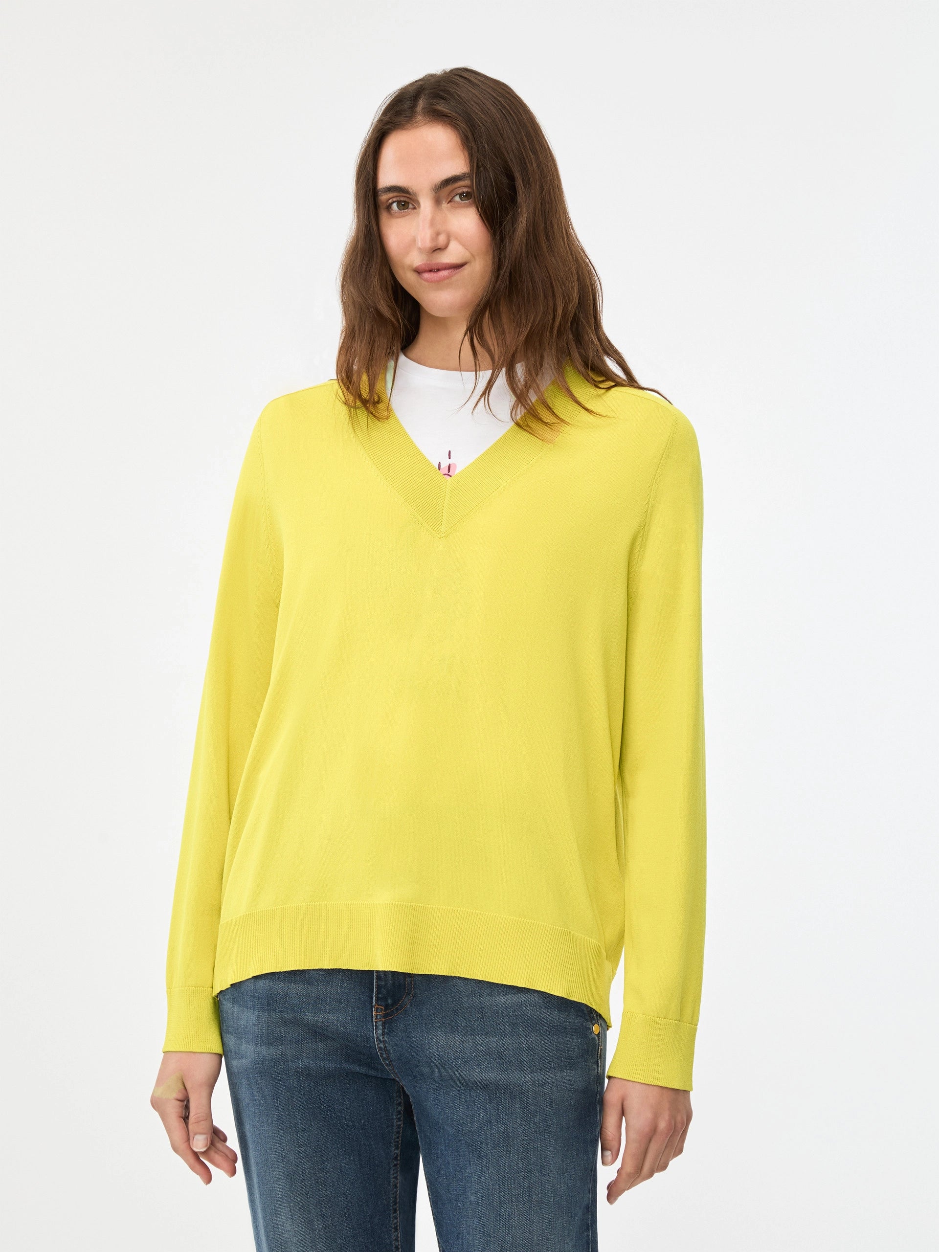 Maglia In Filo Scollo a V