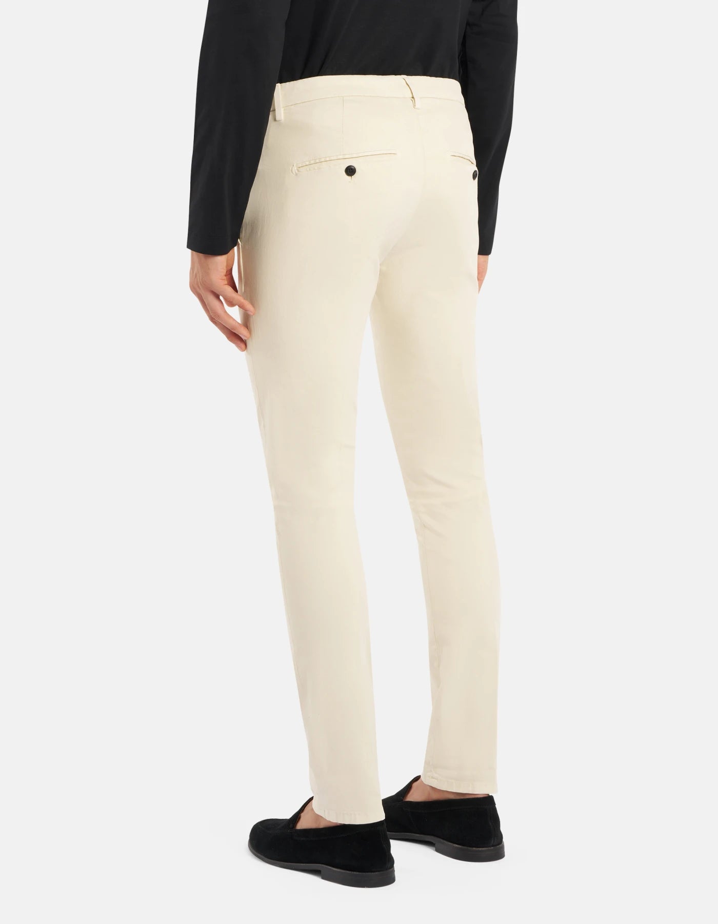 Pantaloni Regular In Gabardina Mano Calda