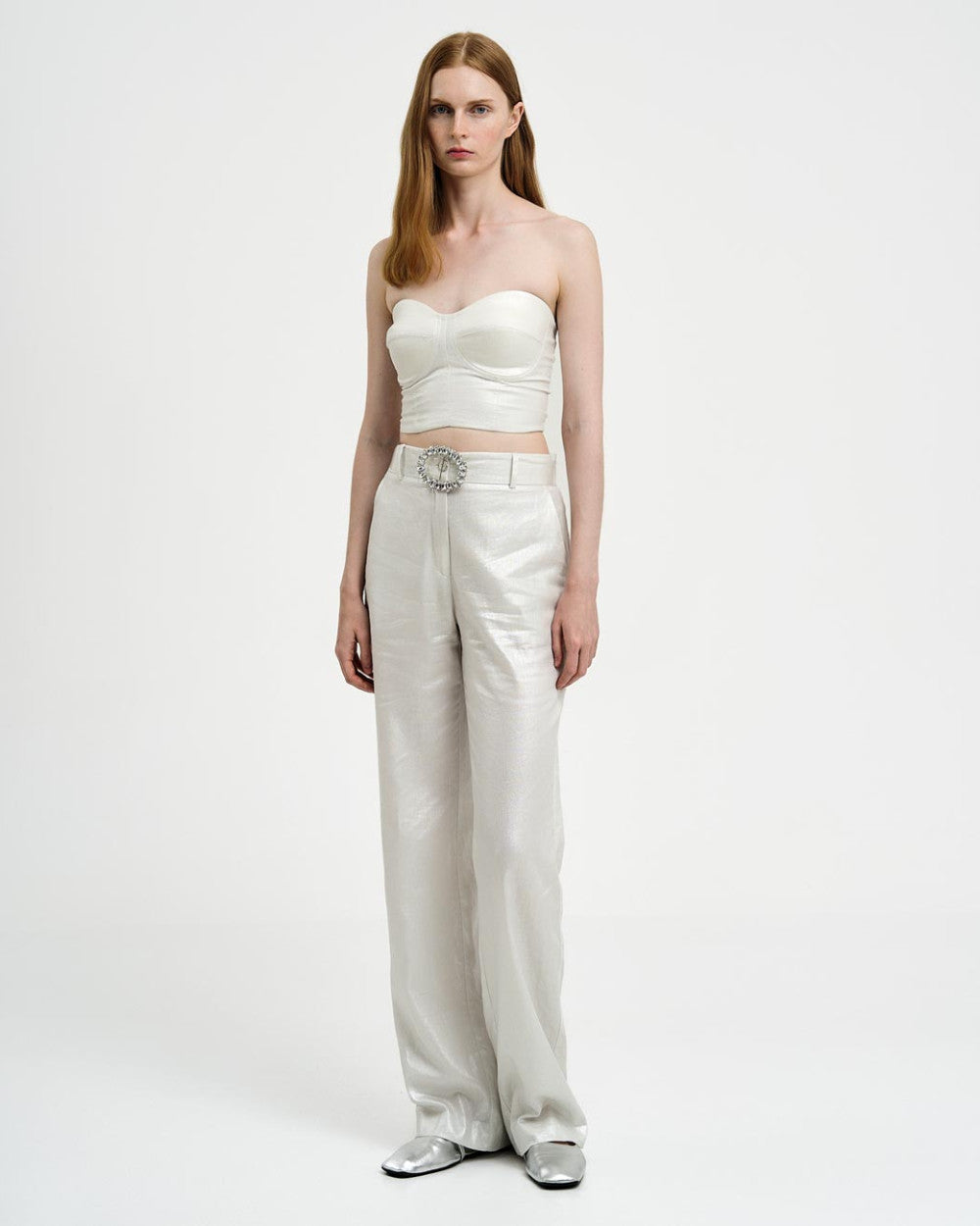 Top bustier scintillante