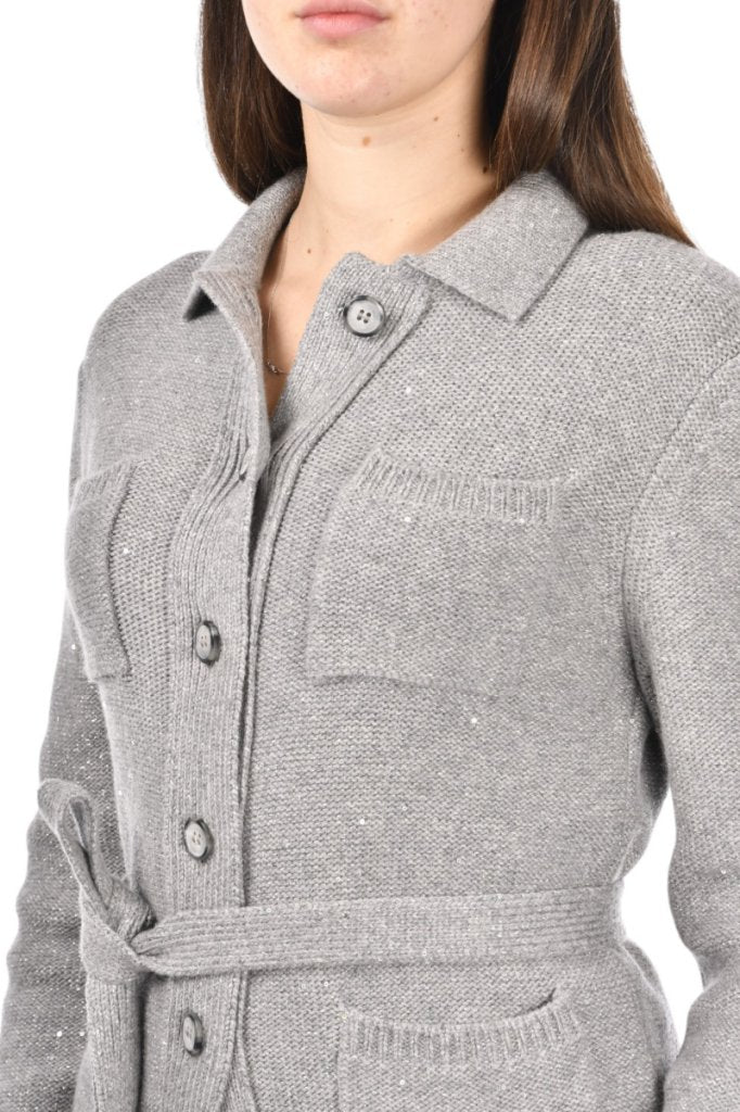 Giacca Con Cintura Gran Sasso