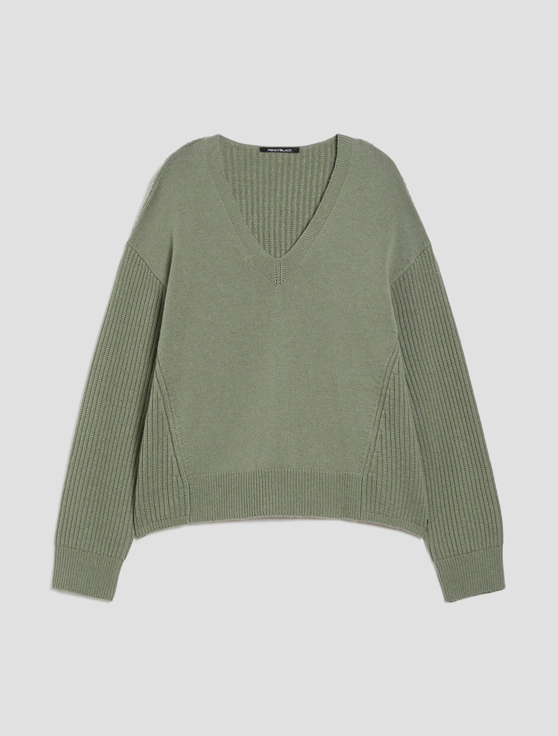 Maglia ampia in blend di lana