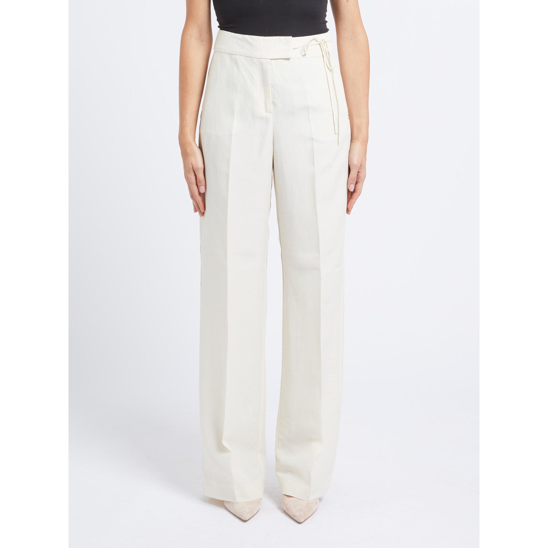 PANTALONE IN LINO FIAMMATA