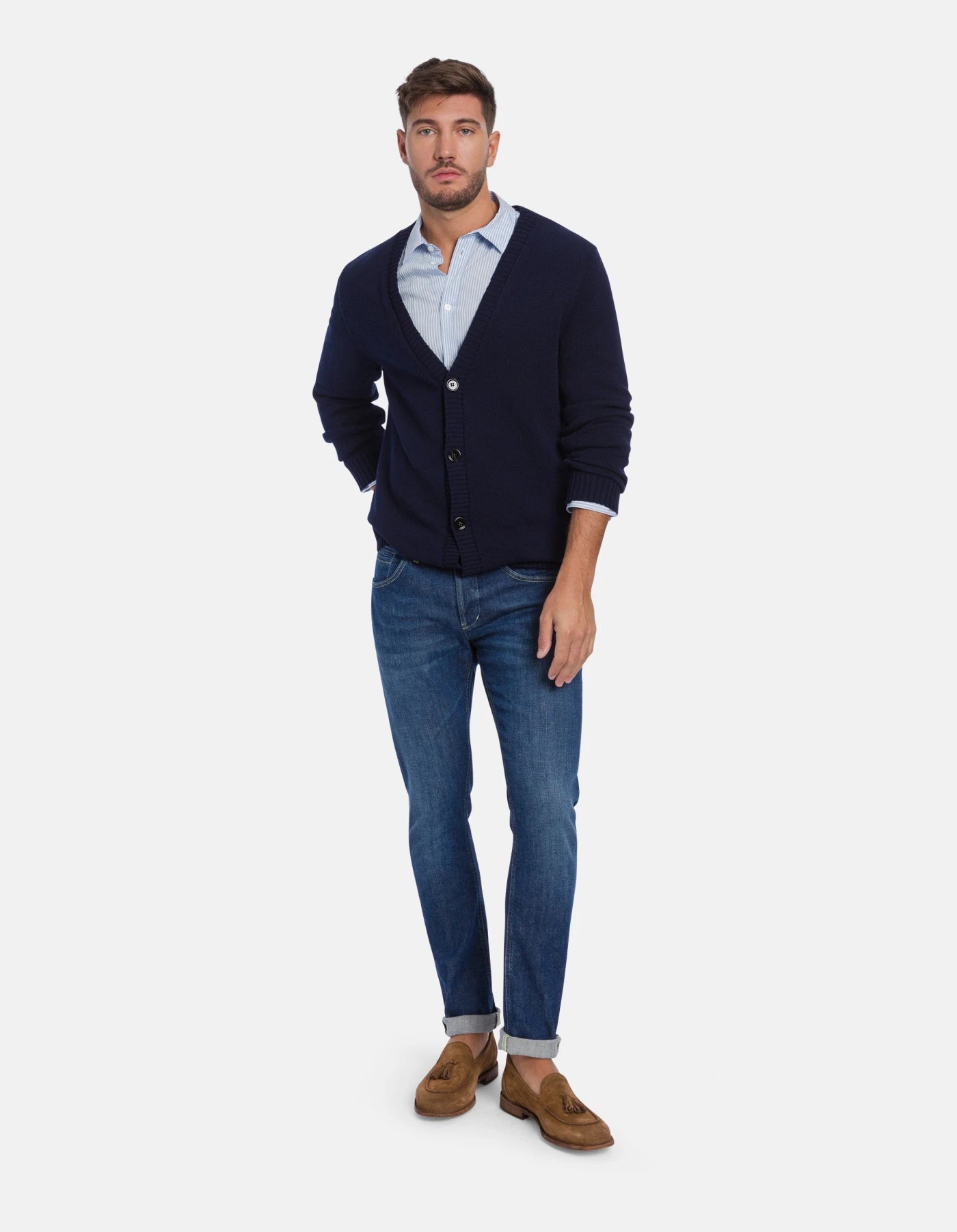 Jeans George in Denim Stretch Fondo 17cm  DON DUP