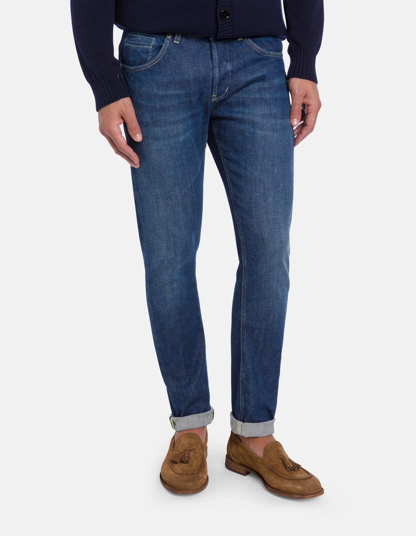 Jeans George in Denim Stretch Fondo 17cm  DON DUP