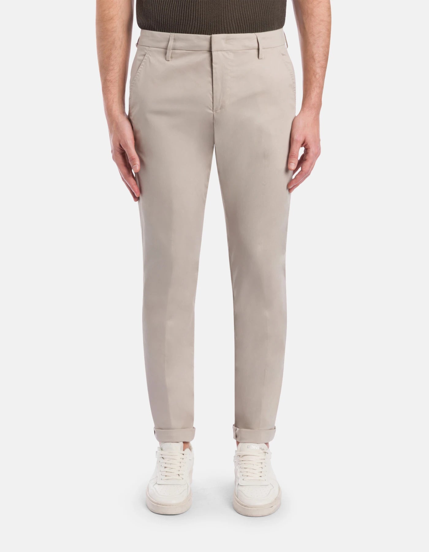 Pantaloni Gaubert in Popeline Cotone e Nylon DON DUP