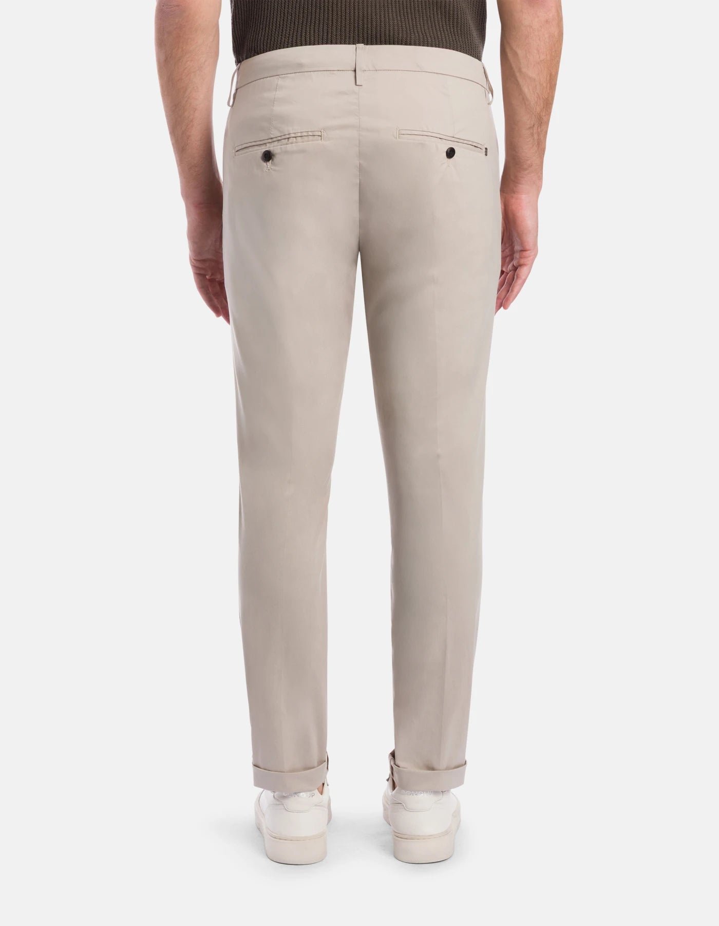 Pantaloni Gaubert in Popeline Cotone e Nylon DON DUP