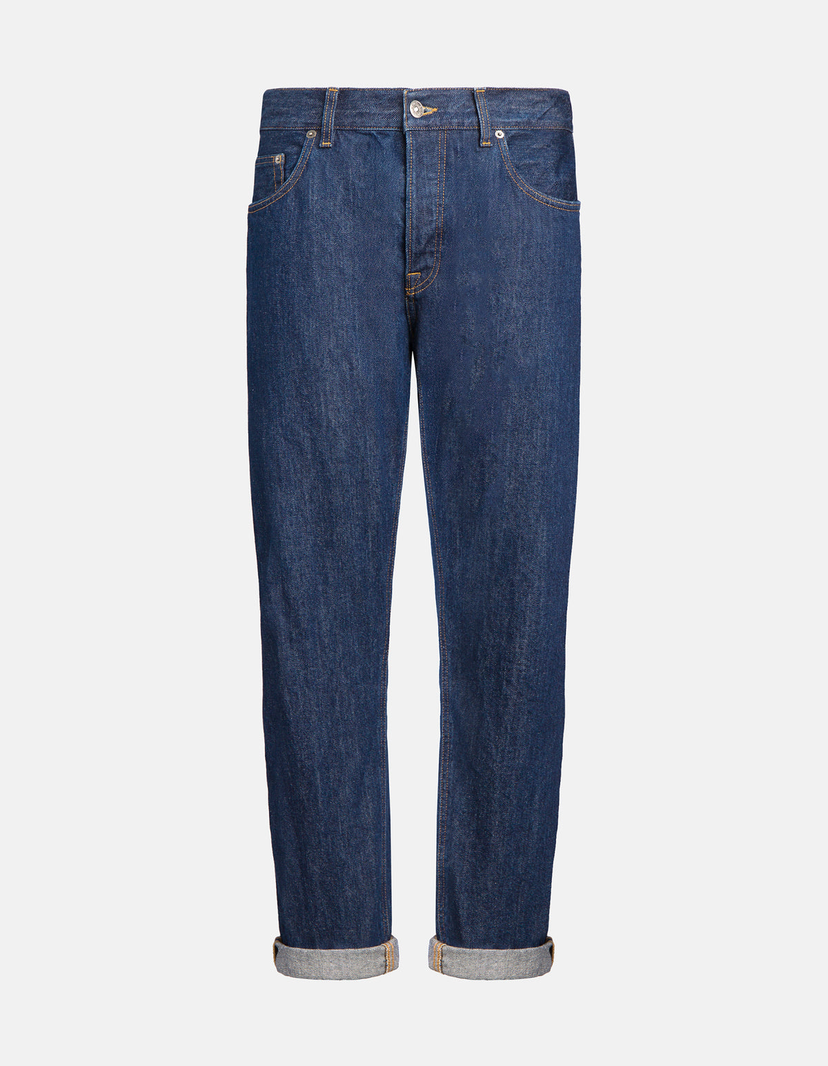 Jeans Icon Regular in Denim Fisso Fondo 18,5 cm