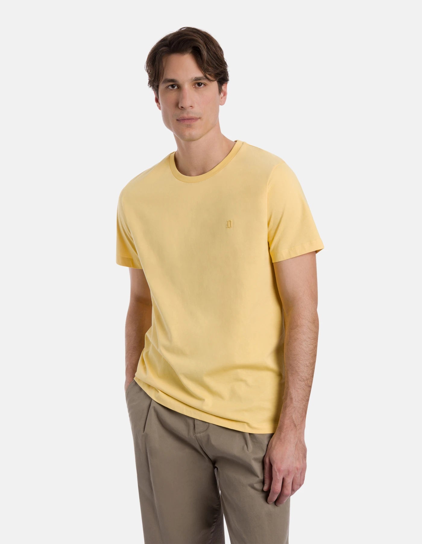 T-shirt Girocollo Regular in Jersey DON DUP