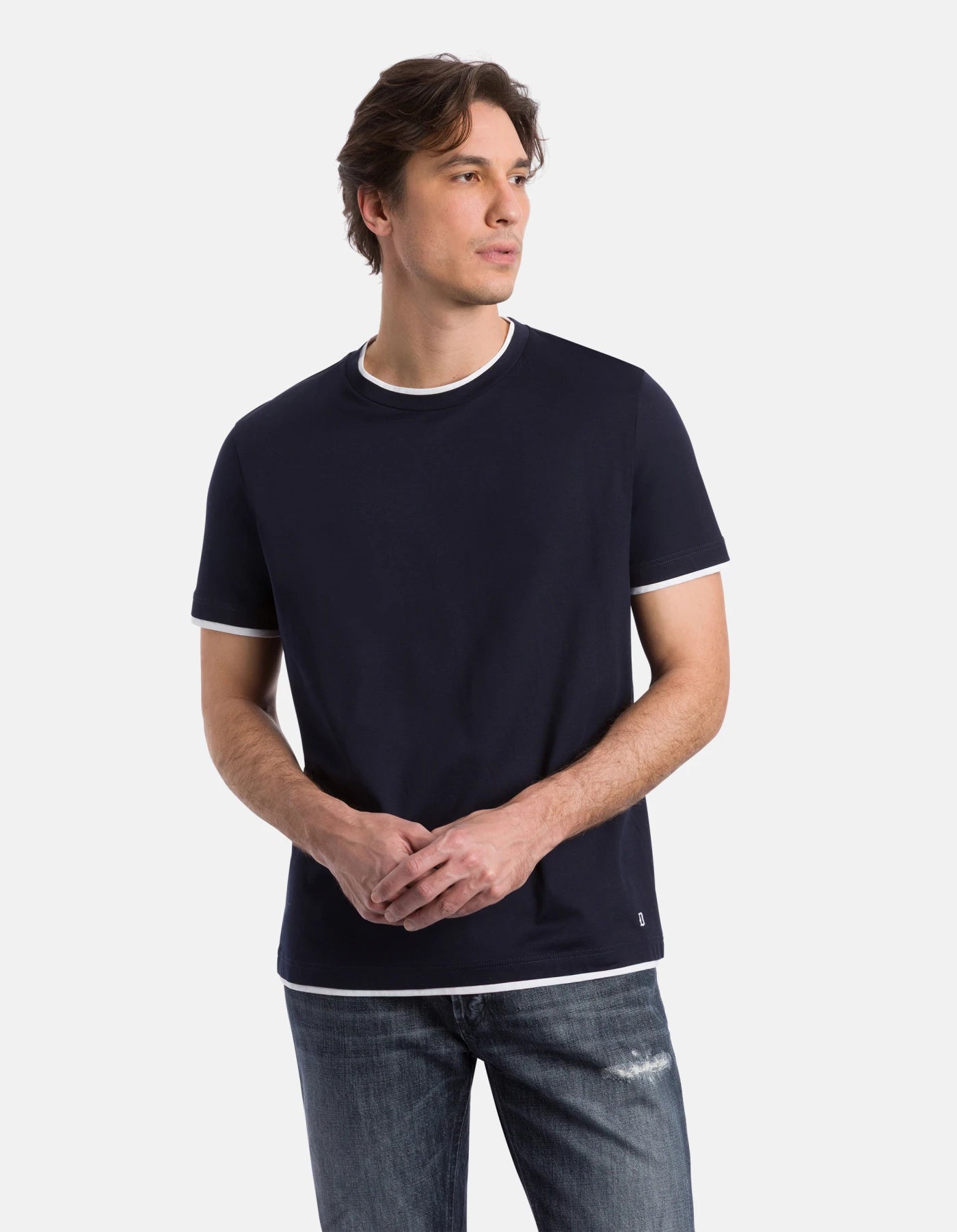 T-shirt girocollo regular in jersey  DONDUP