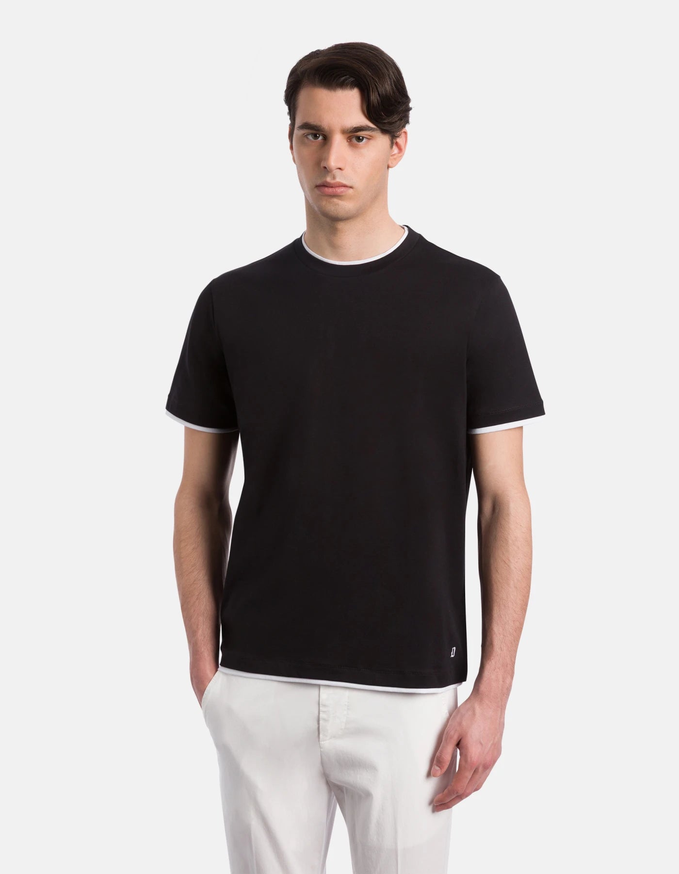 T-shirt girocollo regular in jersey  DONDUP
