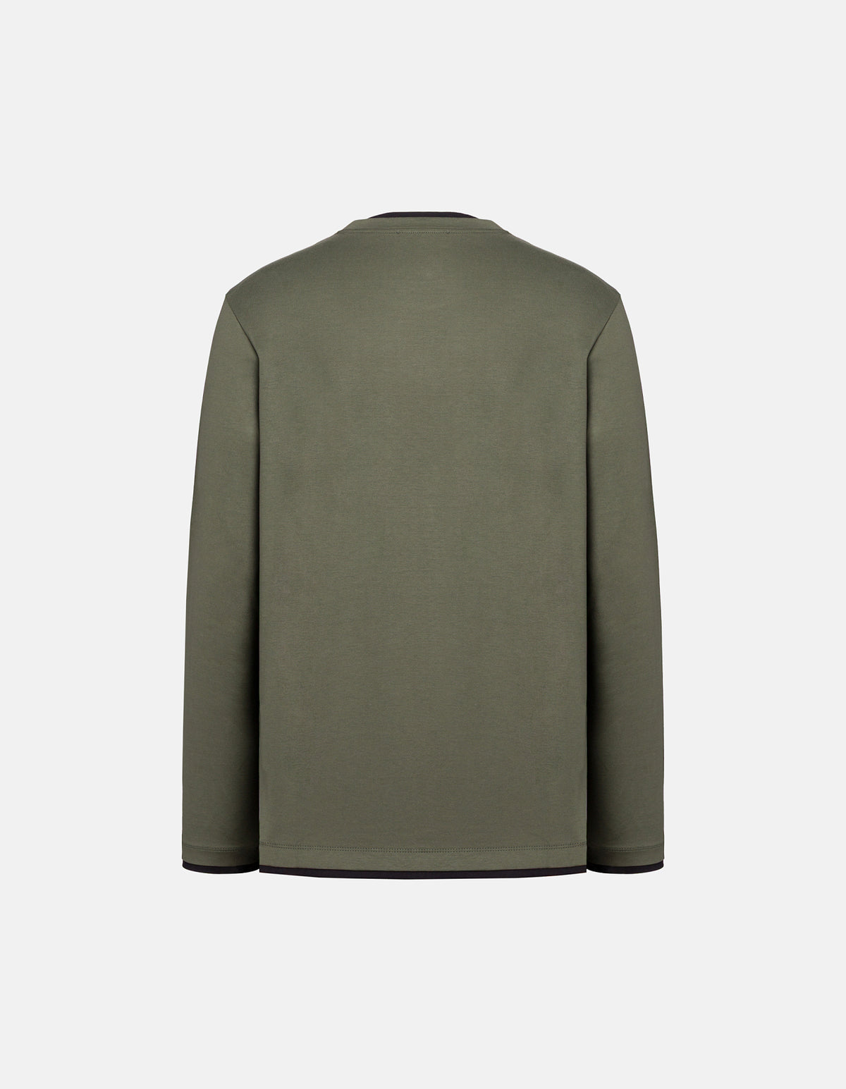 Maglia Manica Lunga con Profili a Contrasto