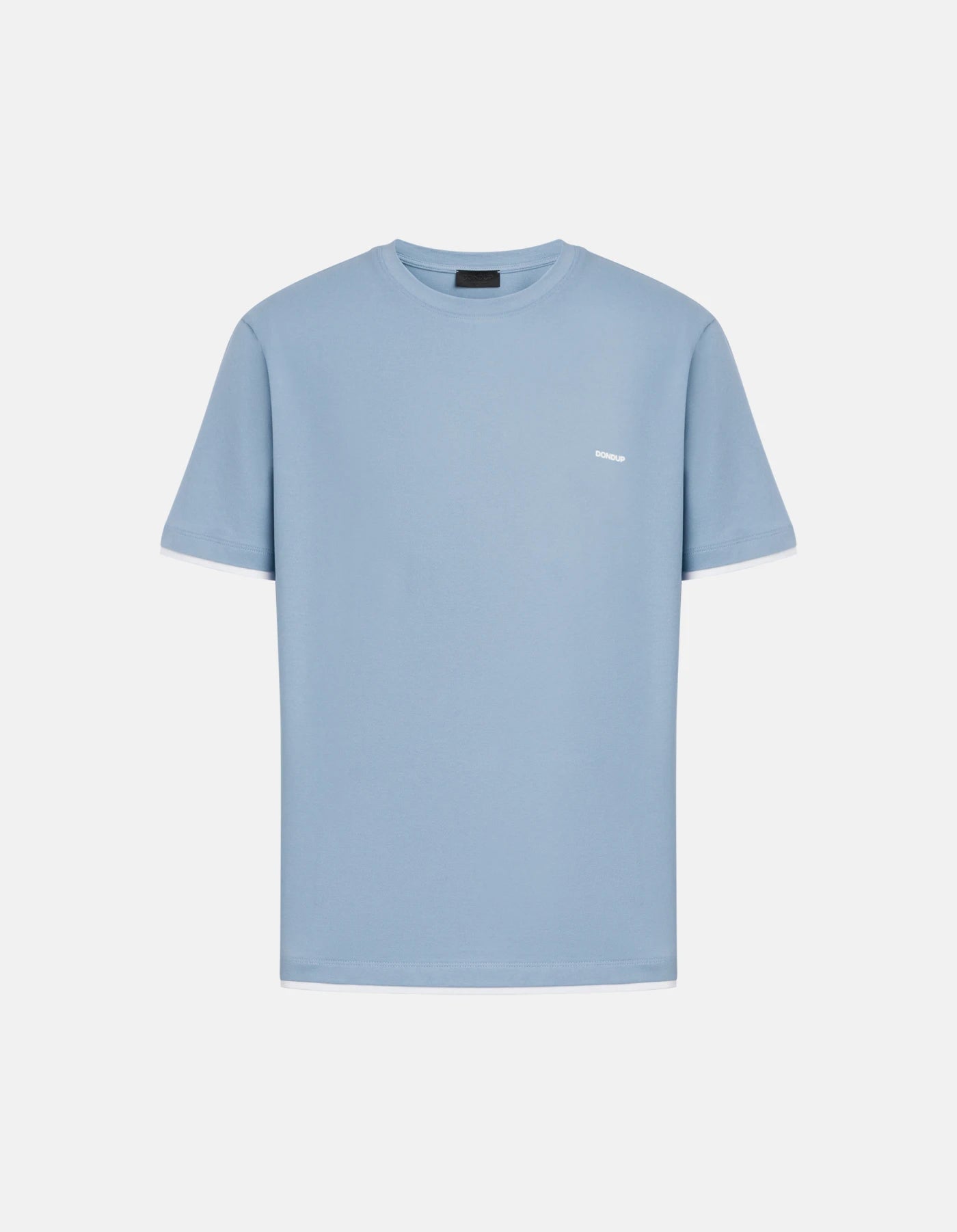 T-shirt Girocollo Regular in Piquet Bicolore DON DUP