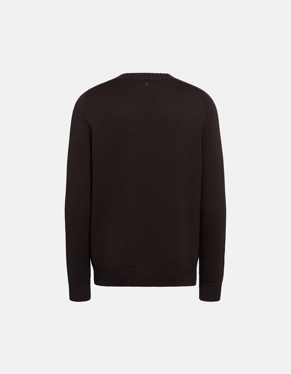 Maglia Girocollo Regular con Intarsi in Costa Inglese