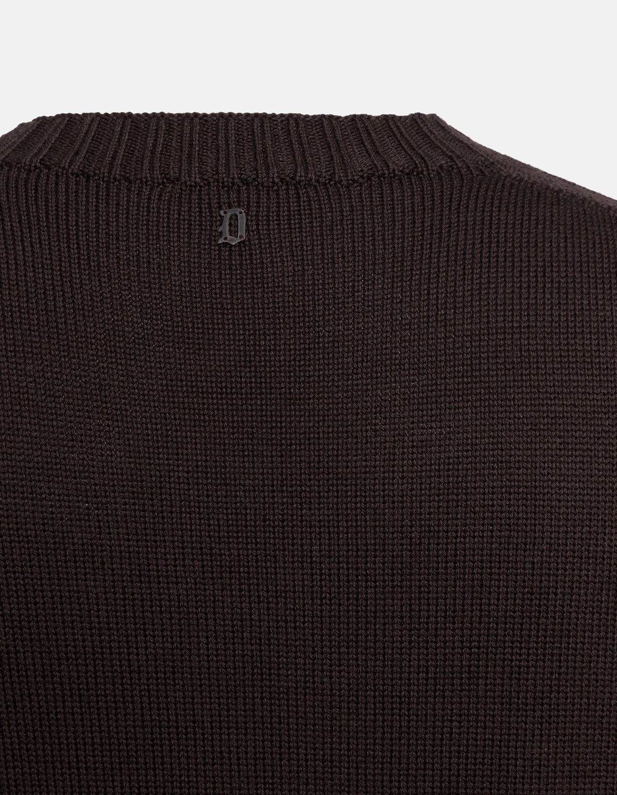 Maglia Girocollo Regular con Intarsi in Costa Inglese