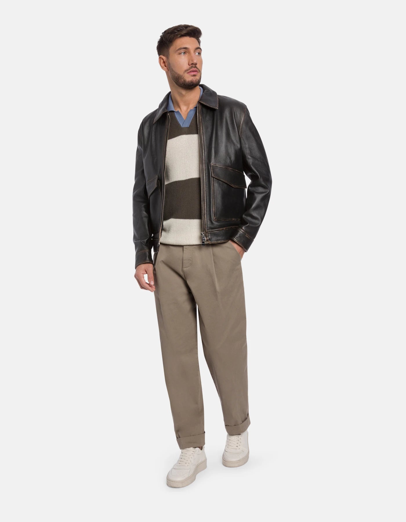 Polo Regular in Costa Inglese Rigata