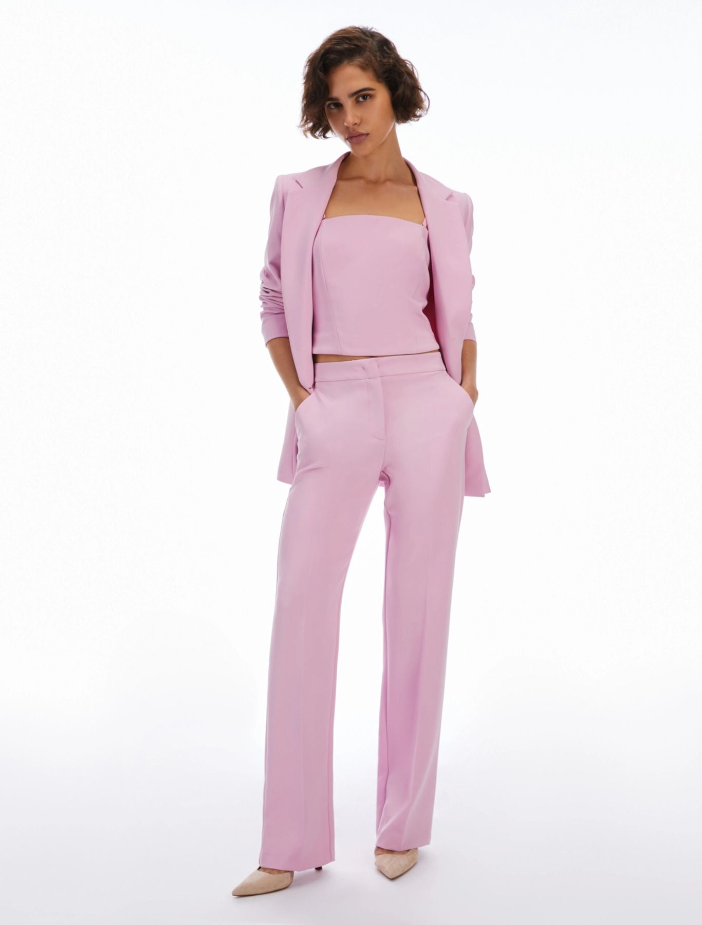 Top sartoriale in cady