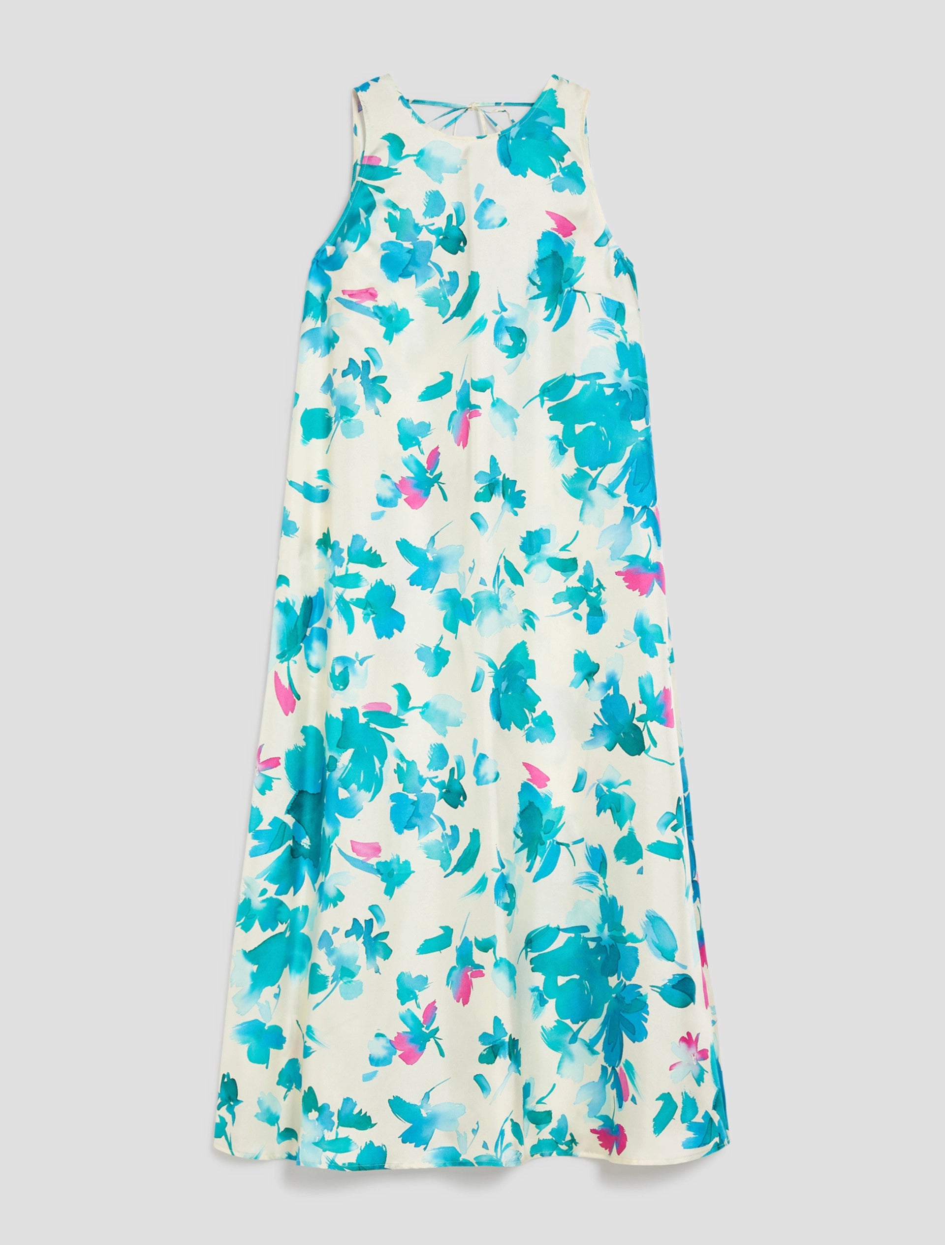 Abito Midi In Twill Di Seta