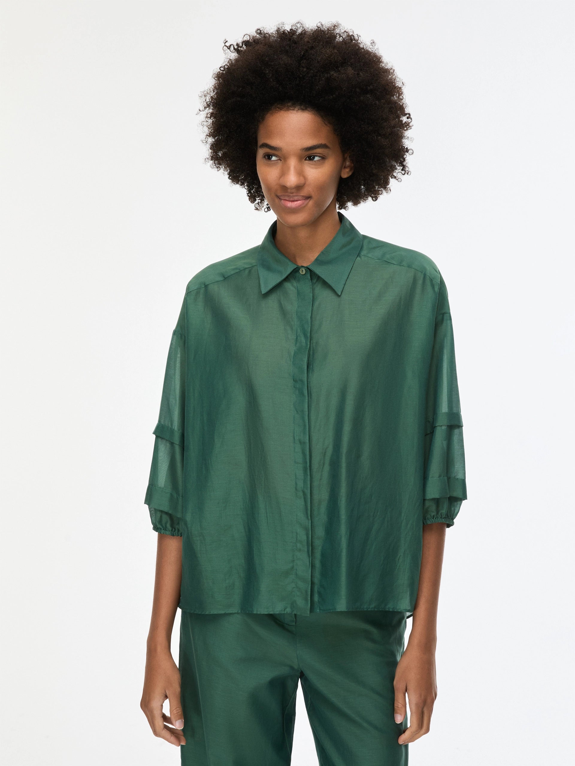 Camicia In Misto Seta