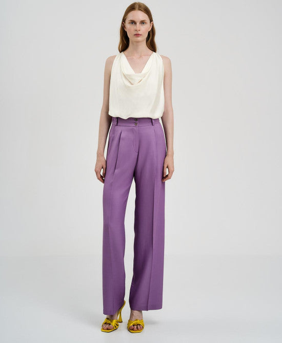 Top drappeggiato