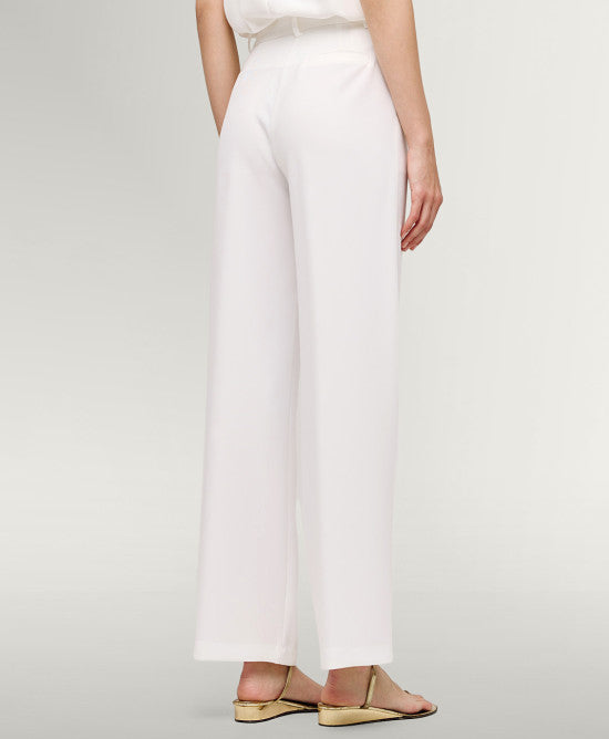 Pantaloni a gamba larga con bottone