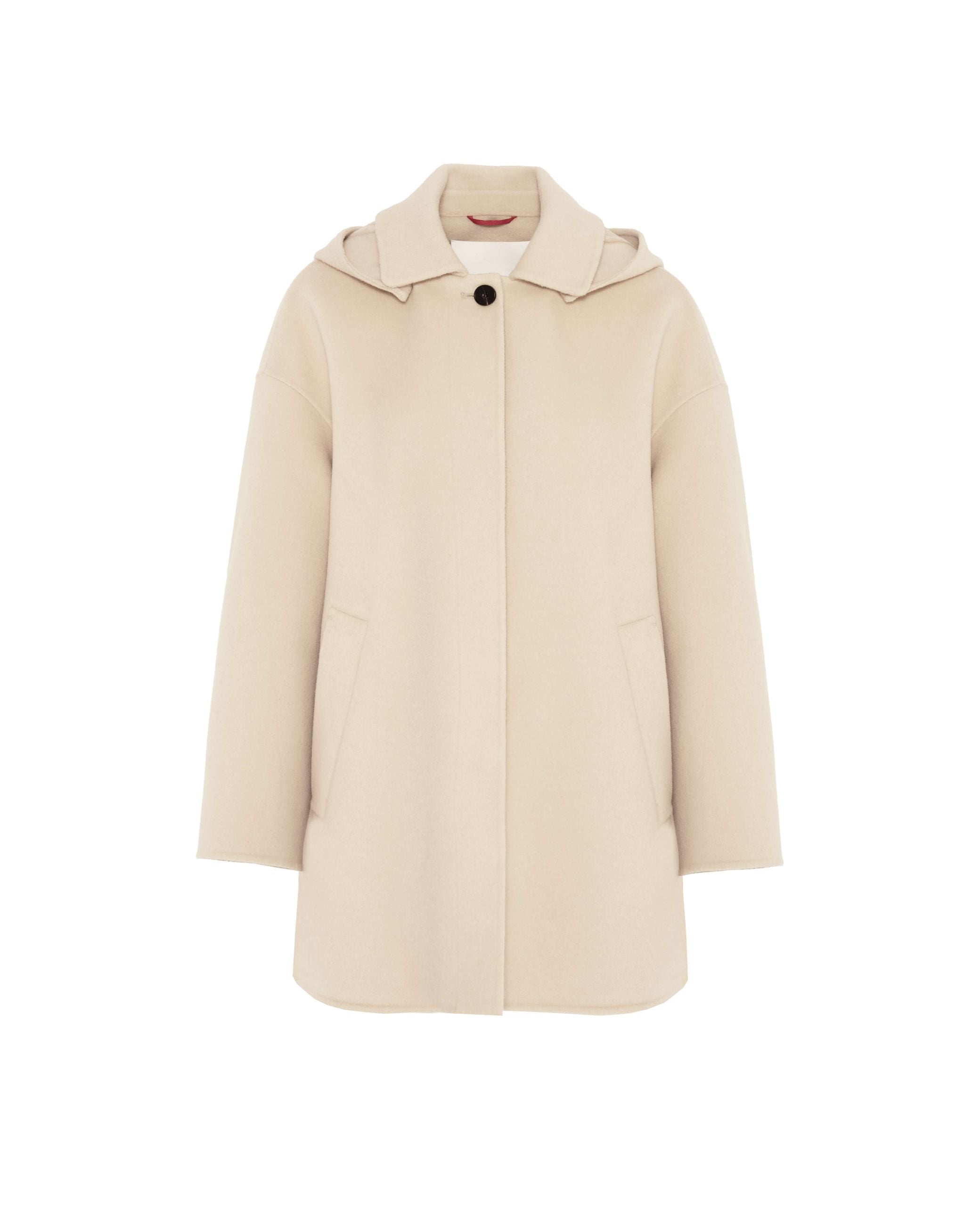 Cappotto Corto Con Cappuccio