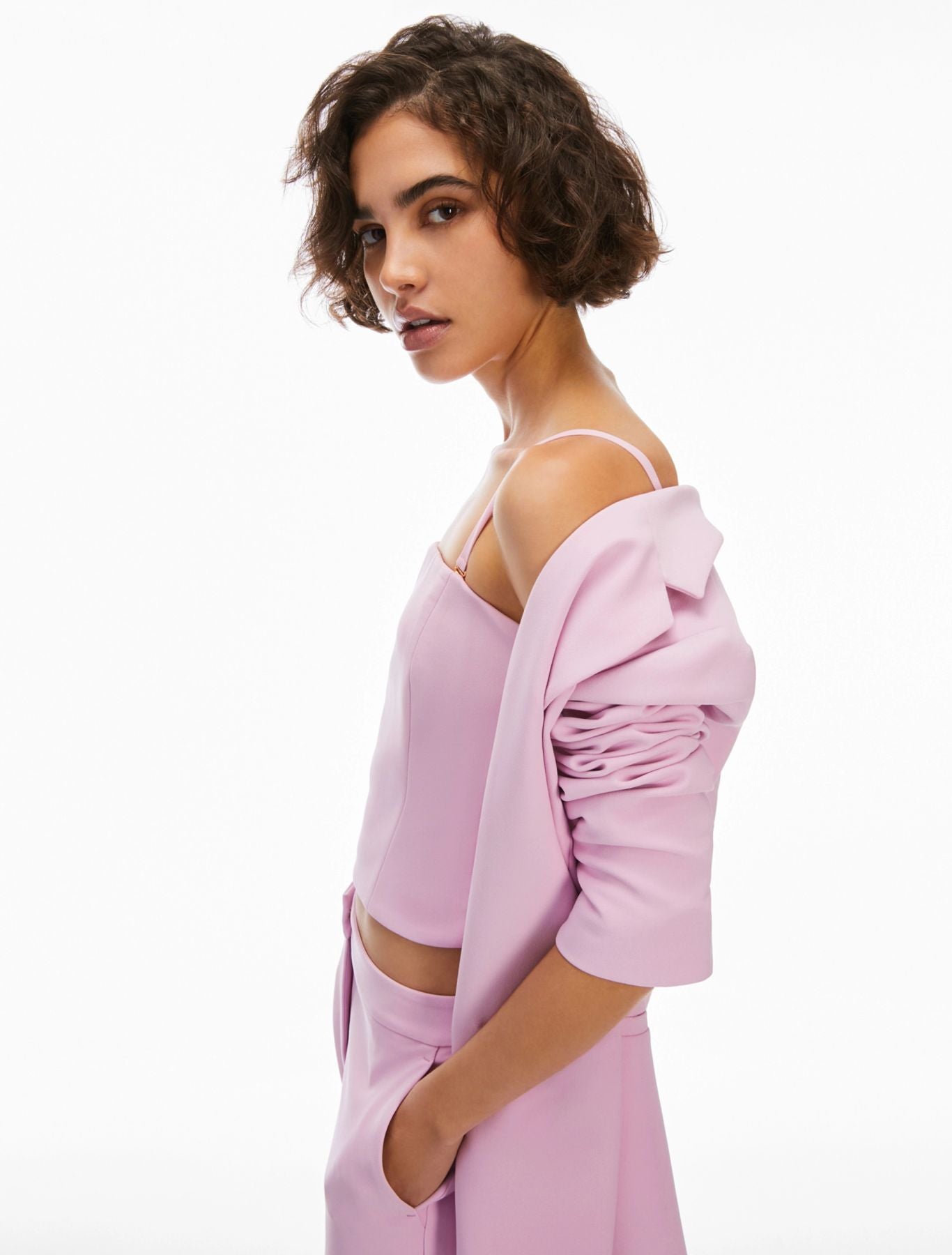 Top sartoriale in cady