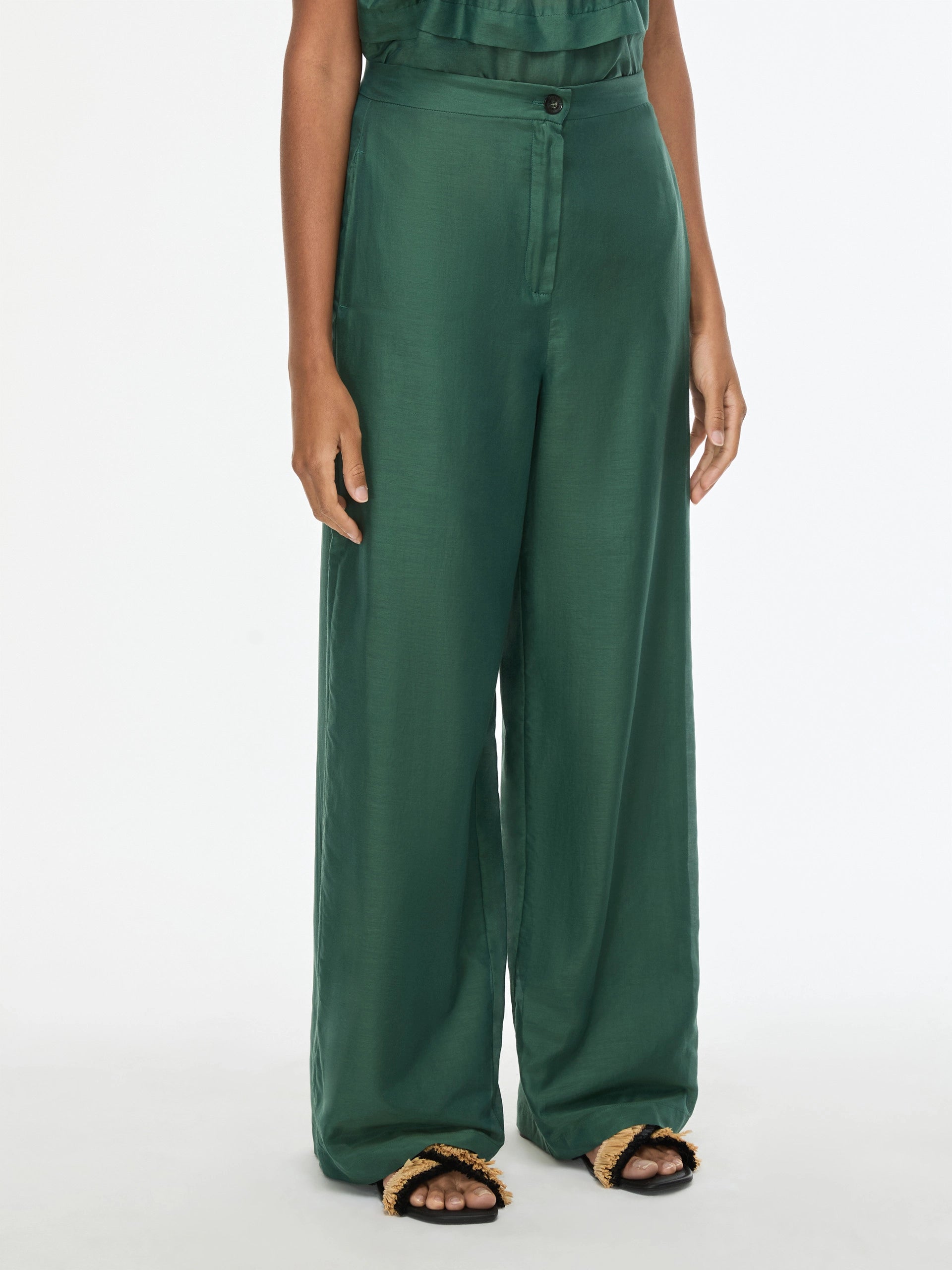 Pantalone Morbido In Mussola e Seta