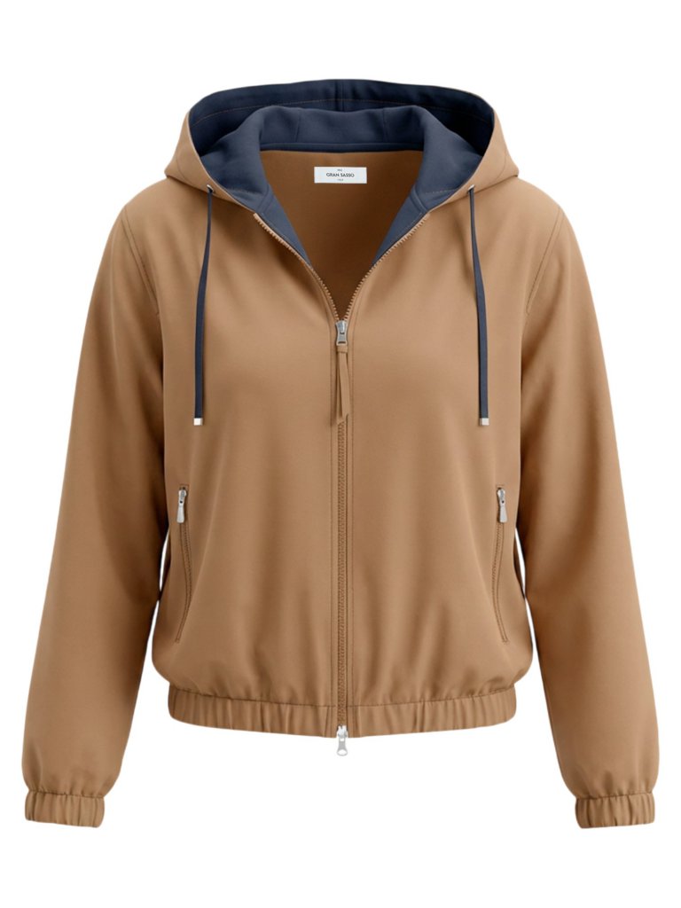 Giubbino Corto Reversibile Cotone e Nylon