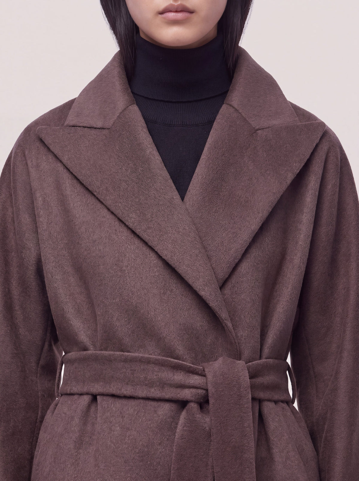 Cappotto Lungo in Cashmere con Cintura