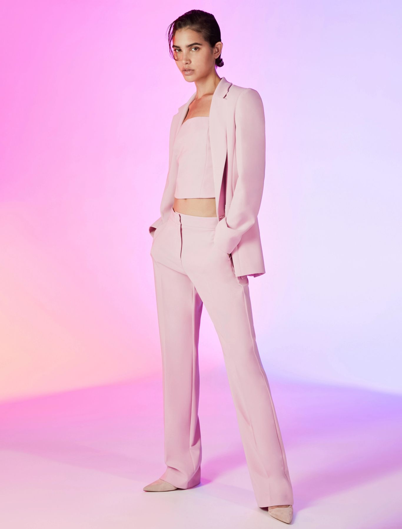 Top sartoriale in cady