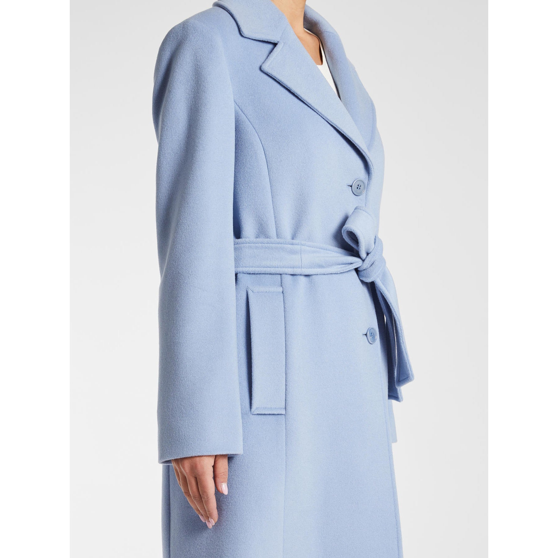 Cappotto Corto Con Cintura