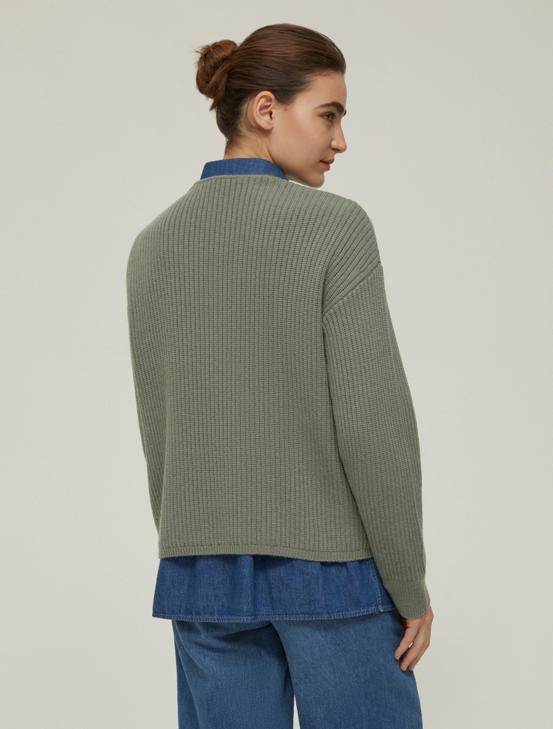 Maglia ampia in blend di lana
