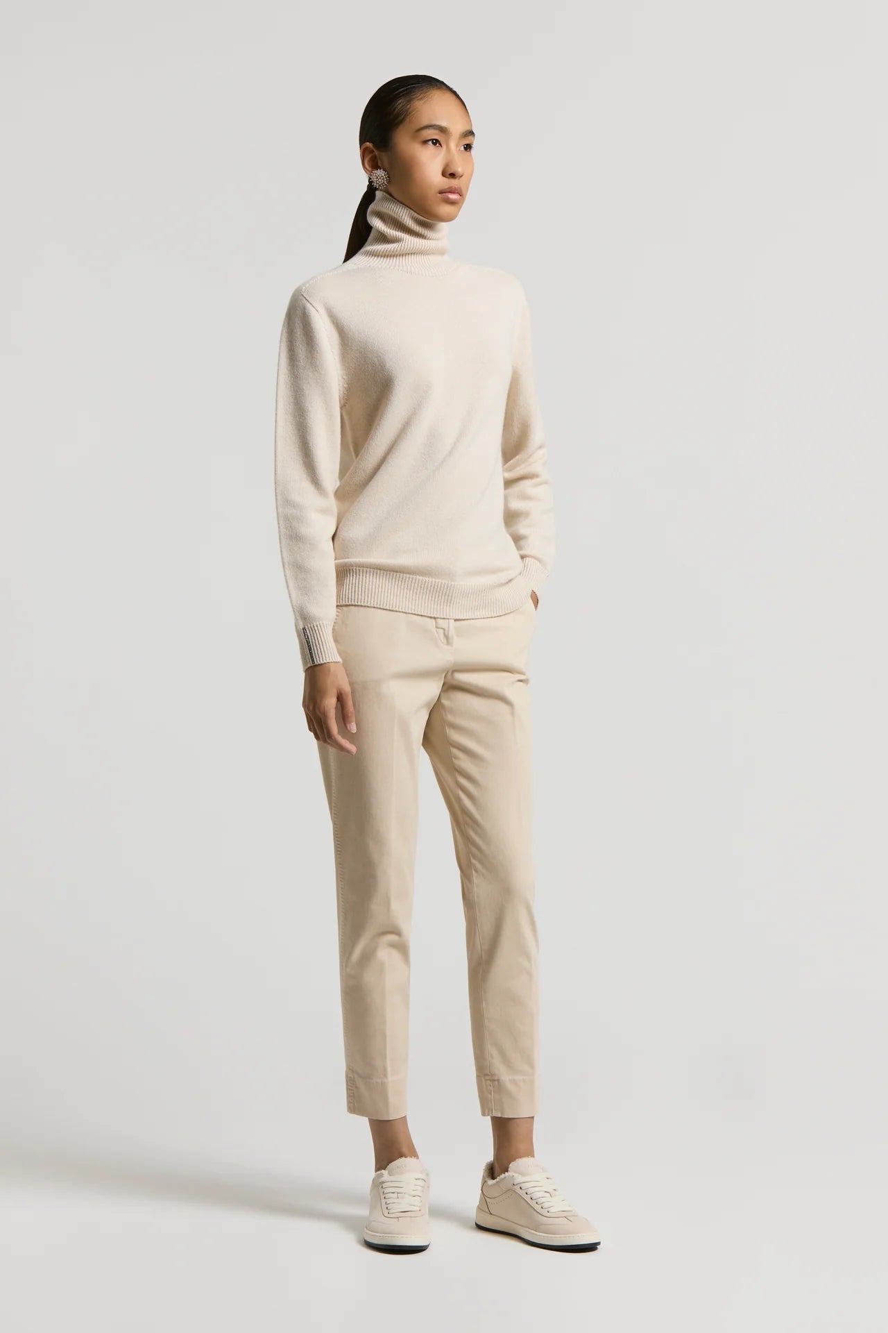 Pantalone A Sigaretta in Twill