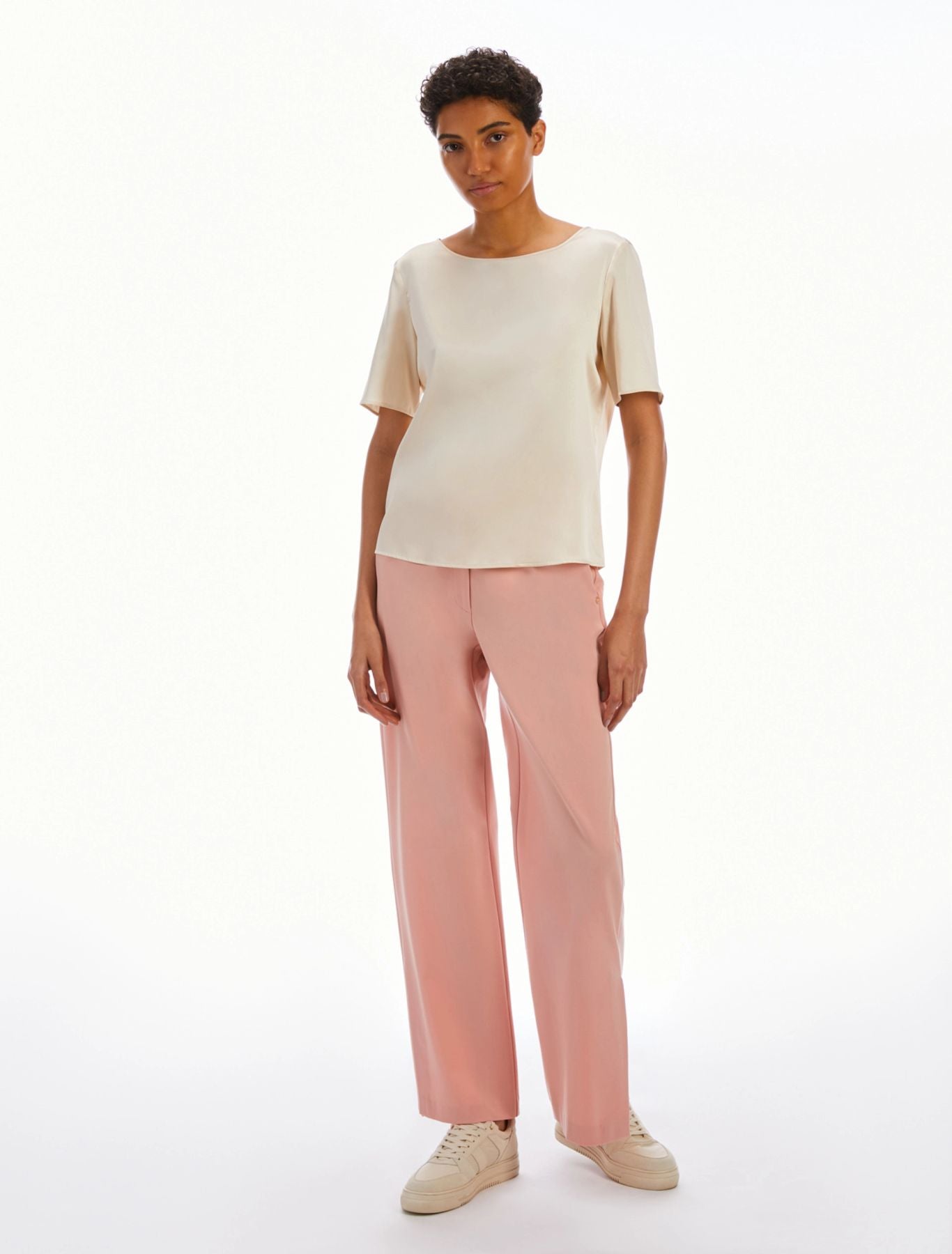 Blusa in raso di seta