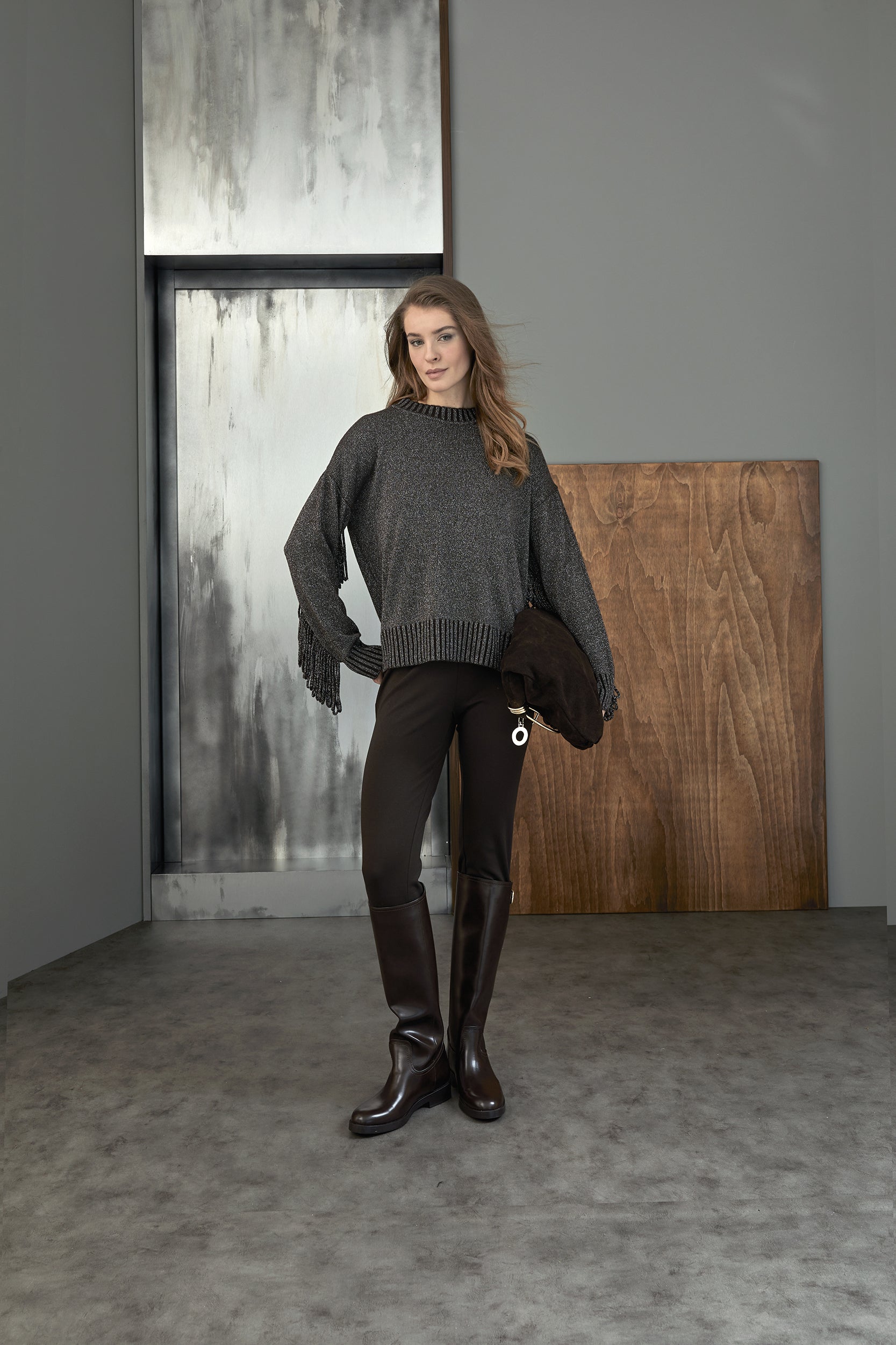 Maglia Con Dettagli Frange